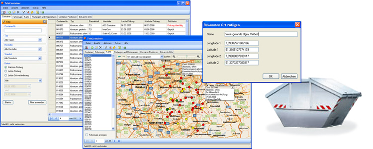 TeleContainer - Verwaltung und Ortsverfolgung von Containern